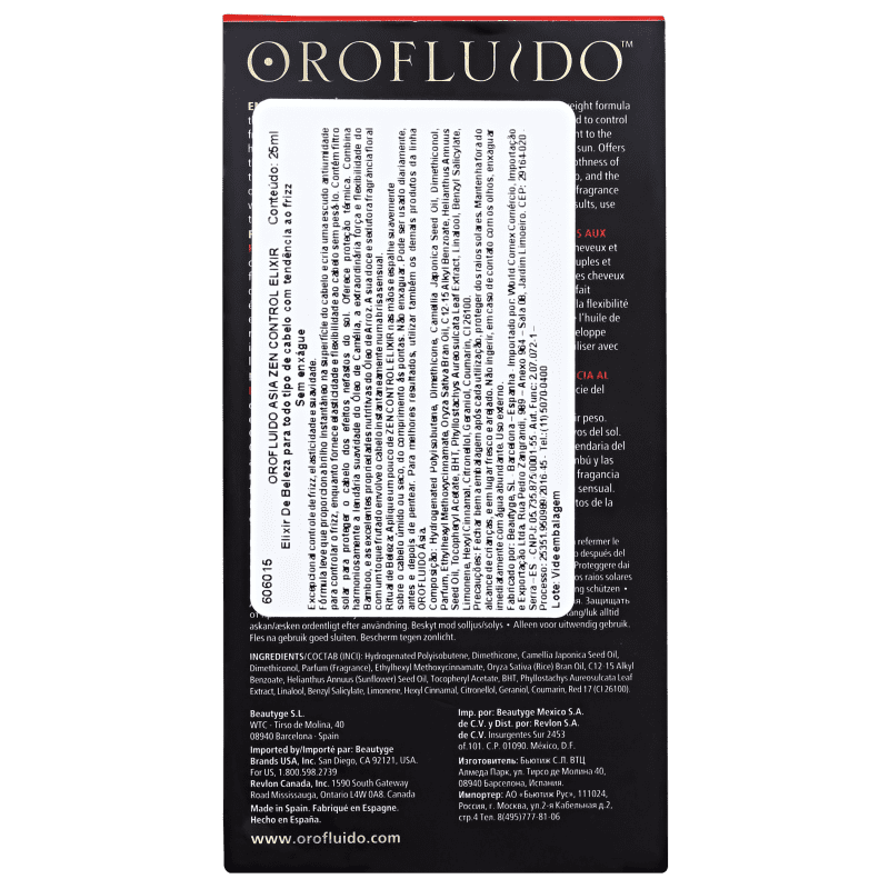 Serum Orofluido Asia Zen Control Elixir Beautybox