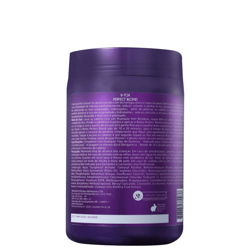 G.Hair Perfect Blond BTox - Redutor de Volume 1000g