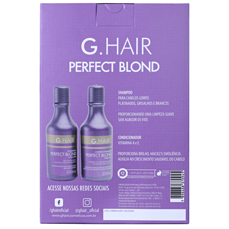 Kit G.Hair Perfect Blond Duo Home Care (2 Produtos)