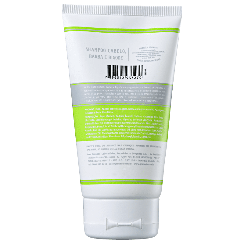 Granado Barbearia Cabelo, Barba e Bigode - Shampoo 150ml