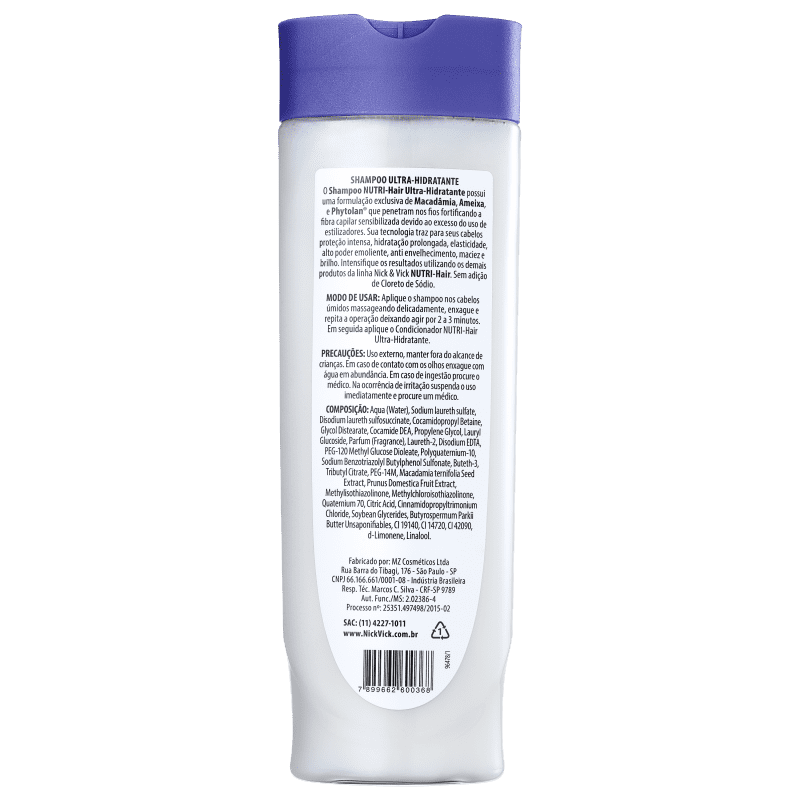 Nick & Vick NUTRI-Hair Ultra-Hidratante - Shampoo 300ml