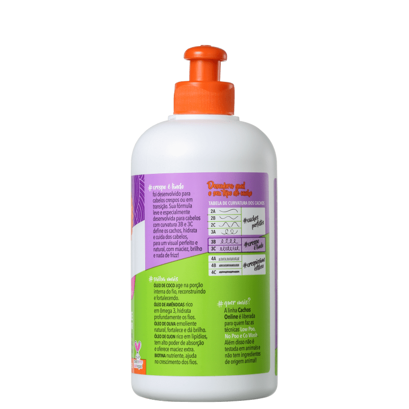 Creme de Pentear Cachos Online #Crespo É Lindo 300ml