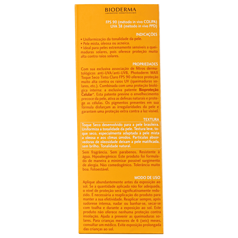 Bioderma Photoderm Max Cor Clara FPS 90 - Protetor Solar com Cor 40ml