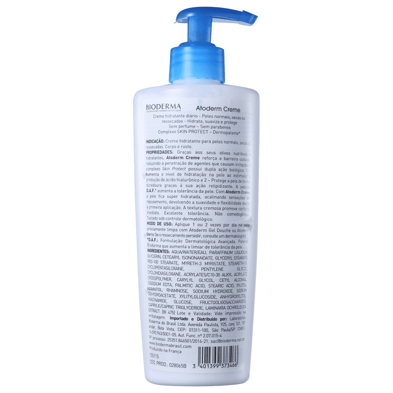 Bioderma Atoderm Crème - Creme Hidratante Corporal 500ml