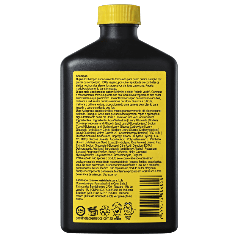 Lola Cosmetics Onde o Cloro Não Tem Vez - Shampoo 250ml