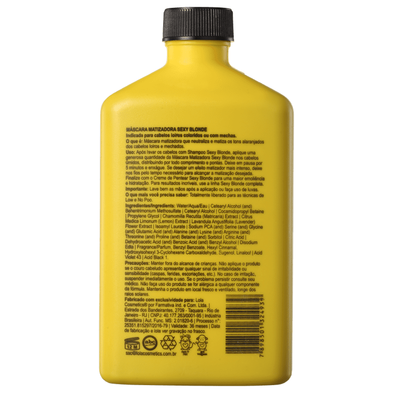 Lola Cosmetics Sexy Blonde - Máscara Matizadora 250g