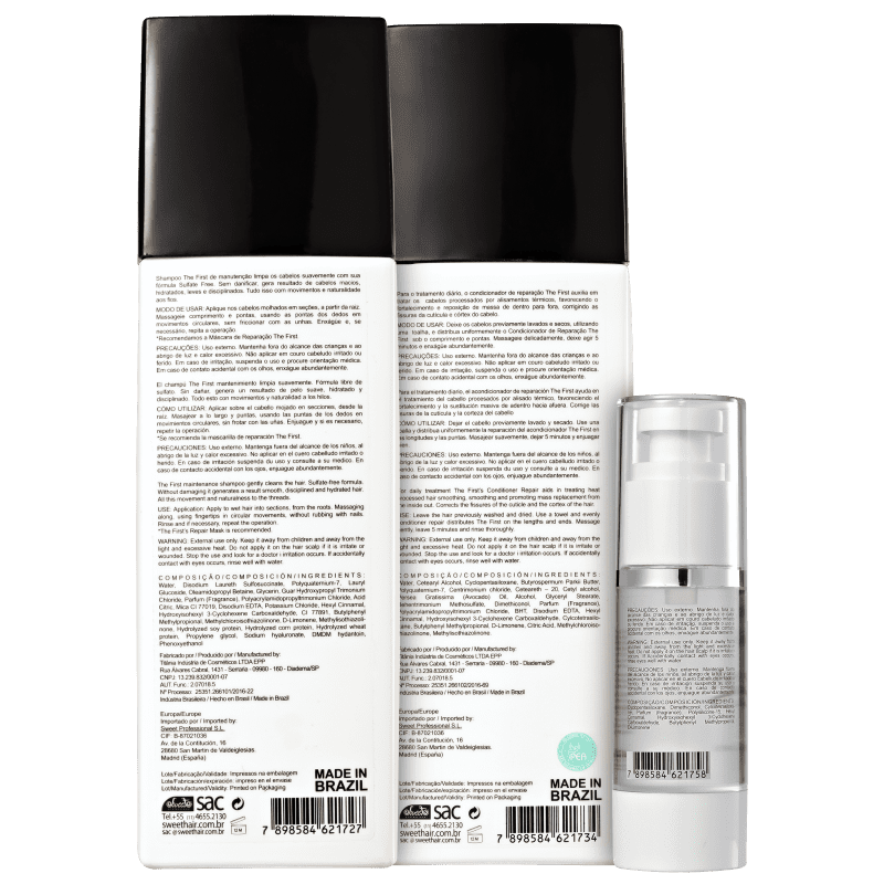 Kit Sweet Hair The First Manutenção Gloss Triplo (3 Produtos)