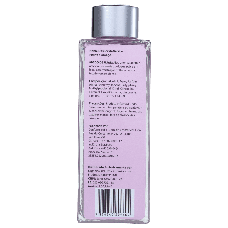 Orgânica Peônia & Laranja - Difusor de Ambiente 150ml