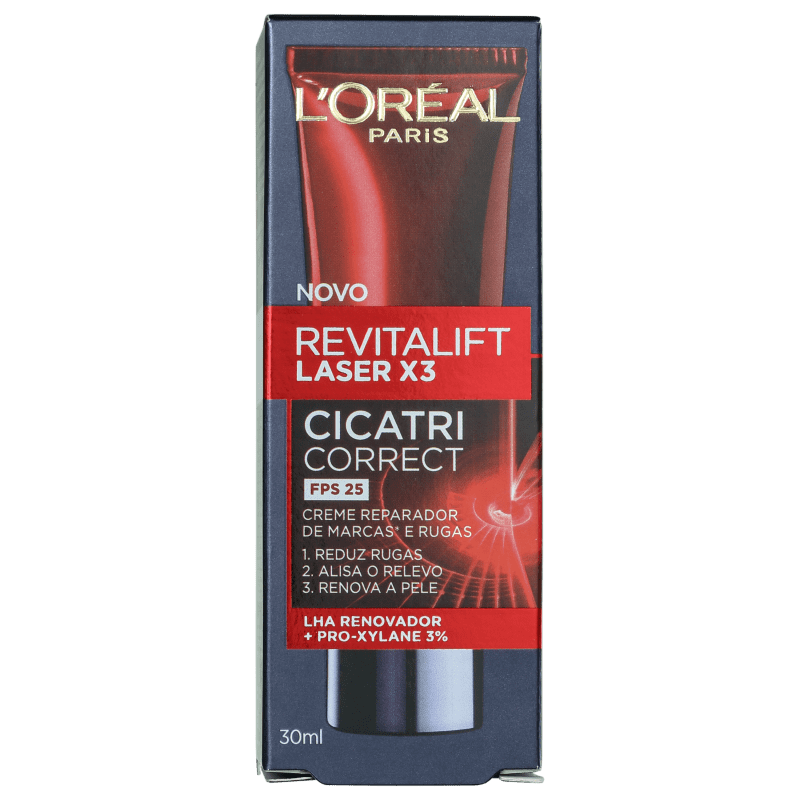 L'Oréal Paris Revitalift Laser X3 Cicatri Correct FPS 25 - Creme para Rugas e Anti-Idade 30ml