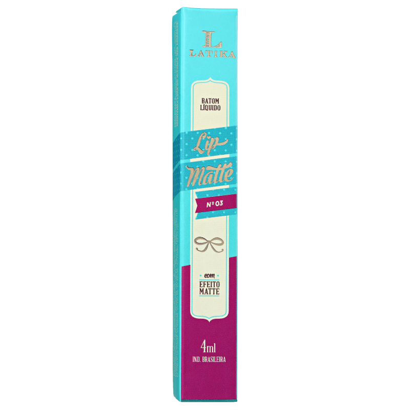 Latika Lip Rosa Nº3 - Batom Líquido Matte 4ml