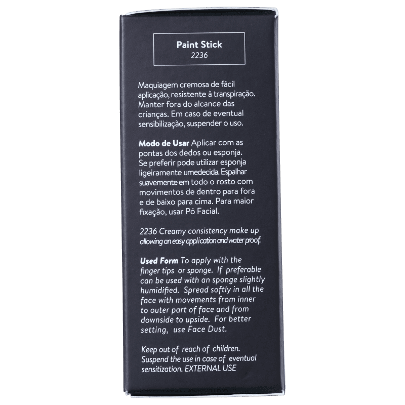 Catharine Hill Paint Stick Water Proof 2236 4 Ébano - Base em Bastão 17g