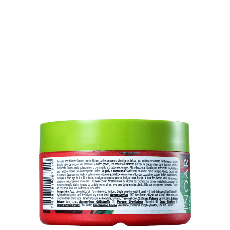 Máscara de Nutrição #Bombar Coconut 250g