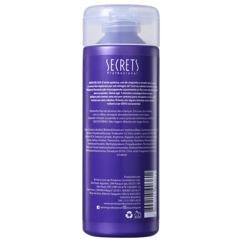 Secrets Professional Milagrosa - Máscara de Reconstrução 150g
