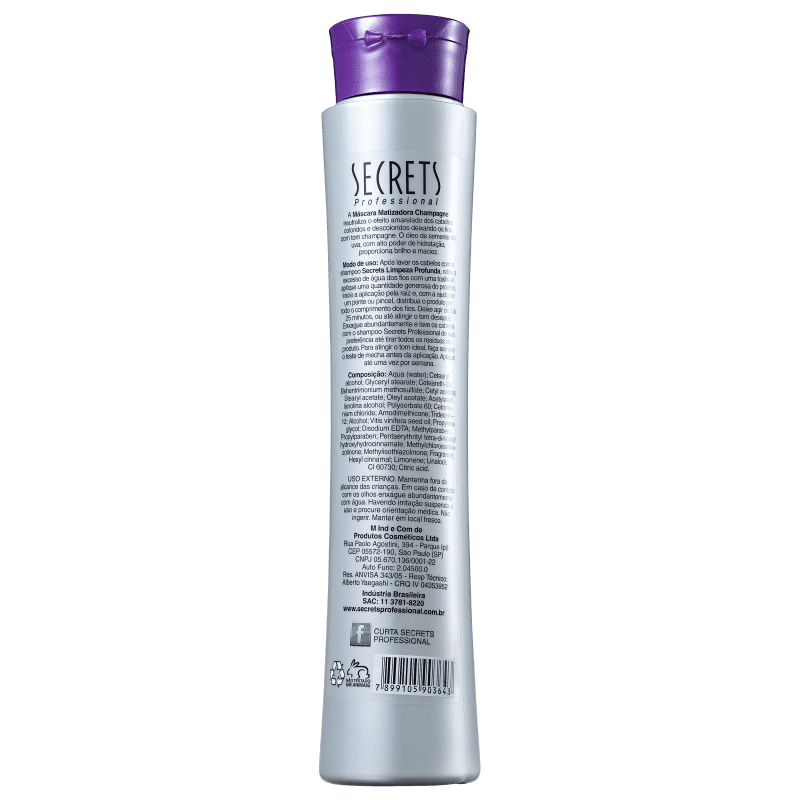 Secrets Professional Matizadores Champagne - Máscara Matizadora 500g