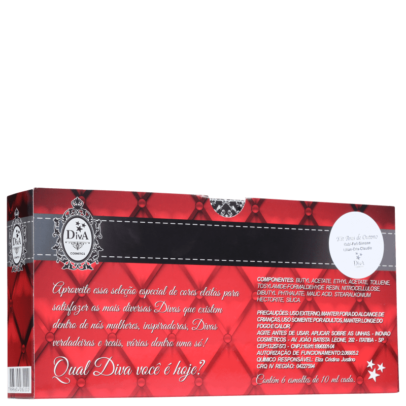 Kit Diva Cosmetics Ares de Outono (6 Produtos)