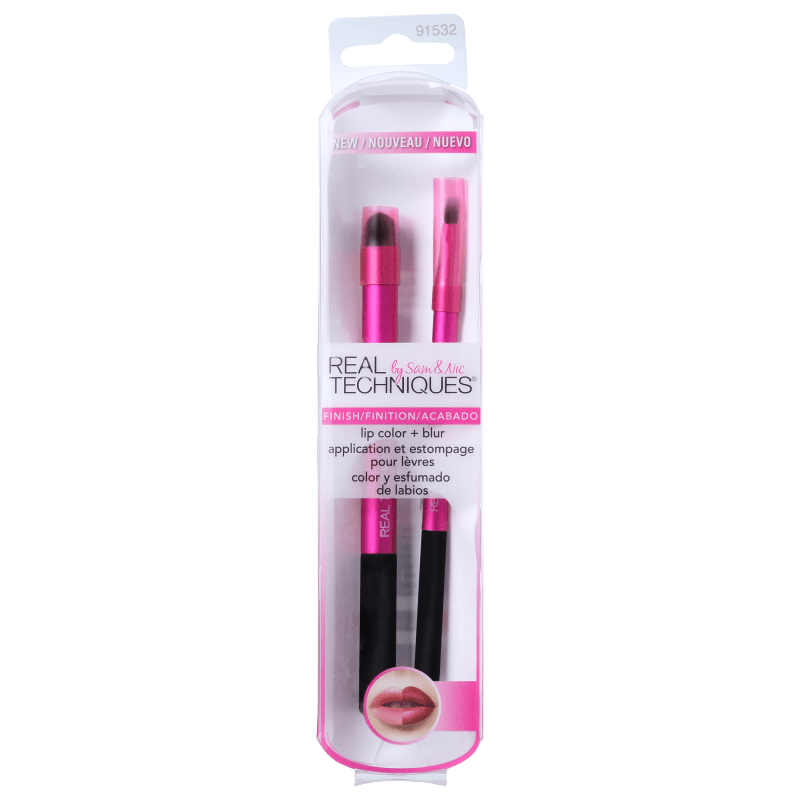 Real Techniques Kit de Pincéis Lip Color + Blur (2 produtos)