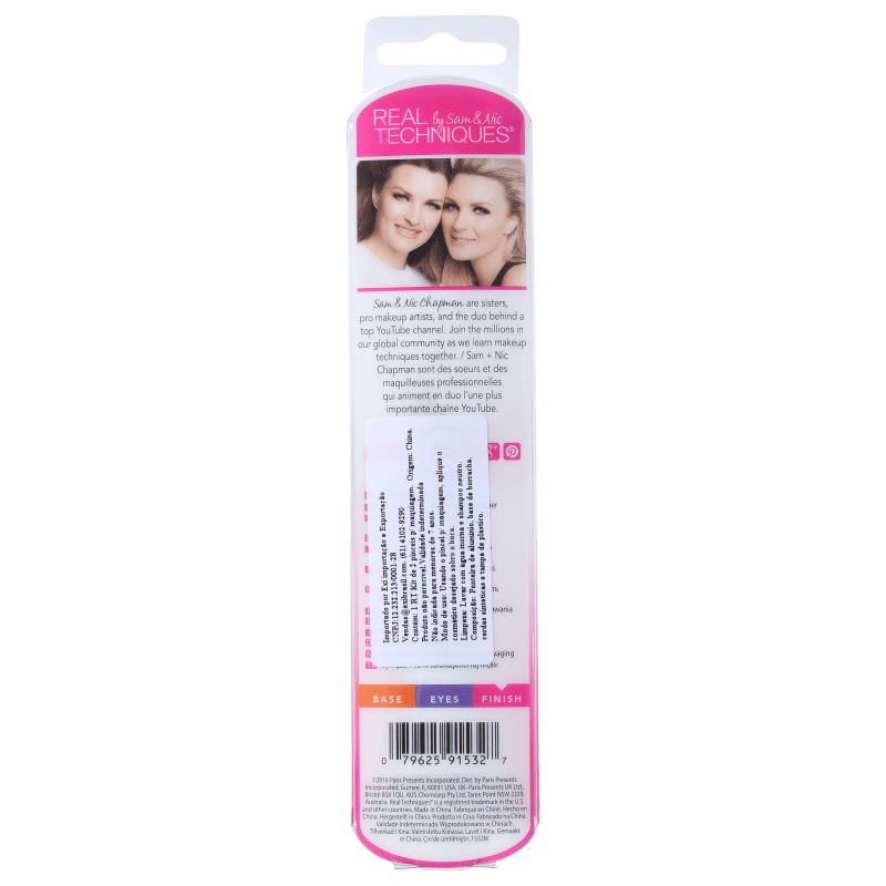 Real Techniques Kit de Pincéis Lip Color + Blur (2 produtos)