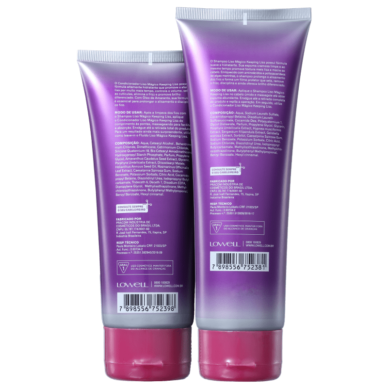 Kit Lowell Keeping Liss Liso Mágico (2 Produtos)
