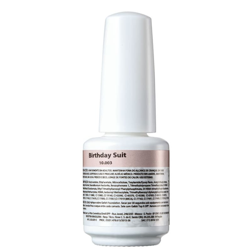 Gelish Soak Off Gel Mini Birthday Suit - Esmalte Cremoso 9ml