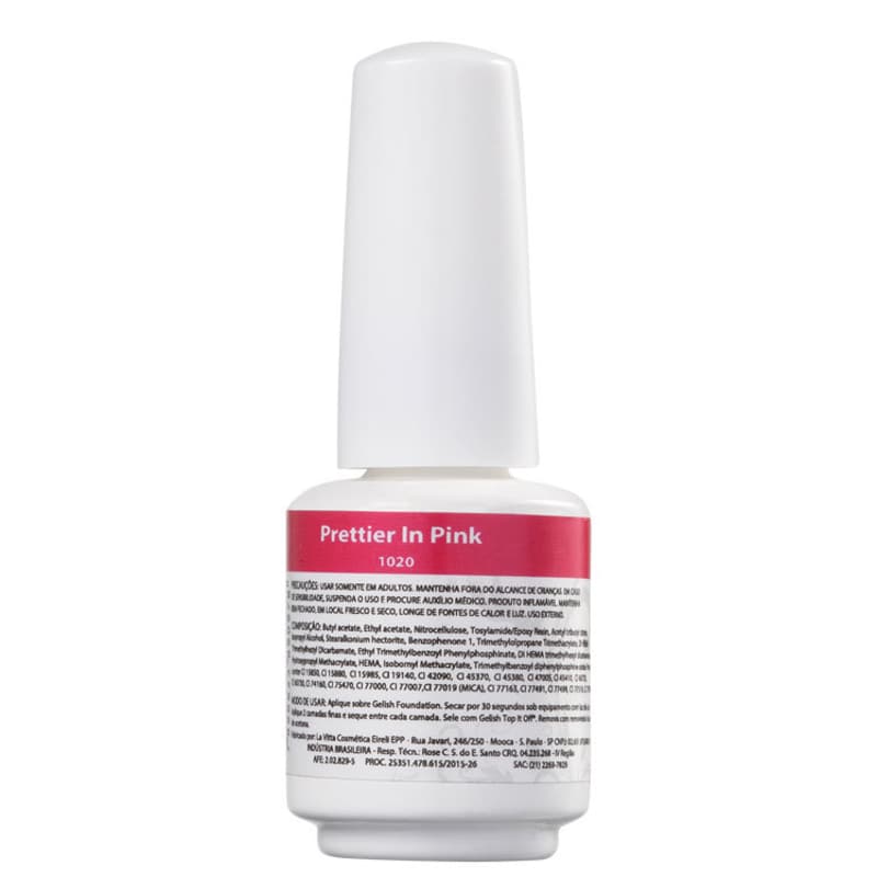 Gelish Soak Off Gel Mini Prettier In Pink - Esmalte Cremoso 9ml