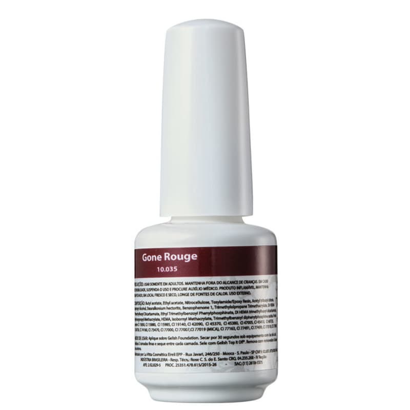 Gelish Soak Off Gel Gone Rouge - Esmalte Cremoso 9ml
