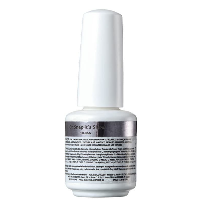 Gelish Soak Off Gel Mini Oh Snap It’s Silver - Esmalte Metálico 9ml