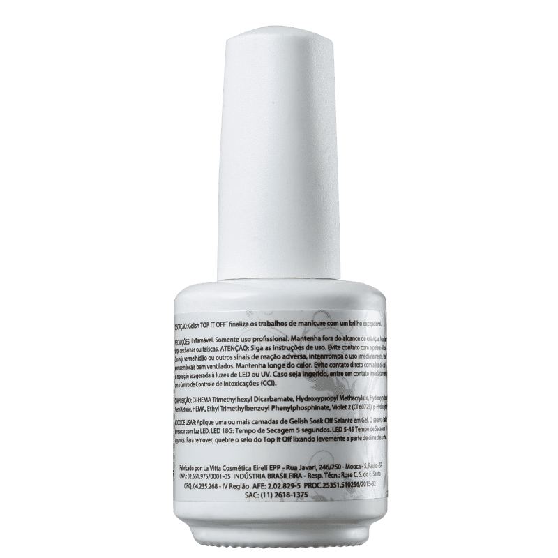 Gelish Top It Off - Gel Finalizador para Esmalte 15ml