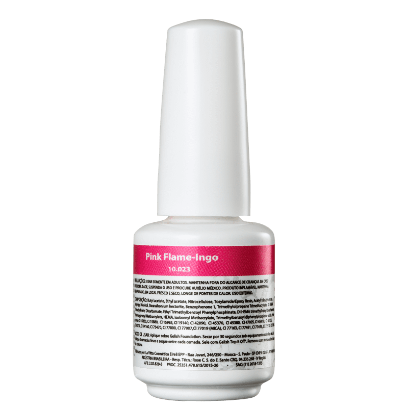 Gelish Soak Off Gel Mini Pink Flame Ingo - Esmalte Cremoso 9ml