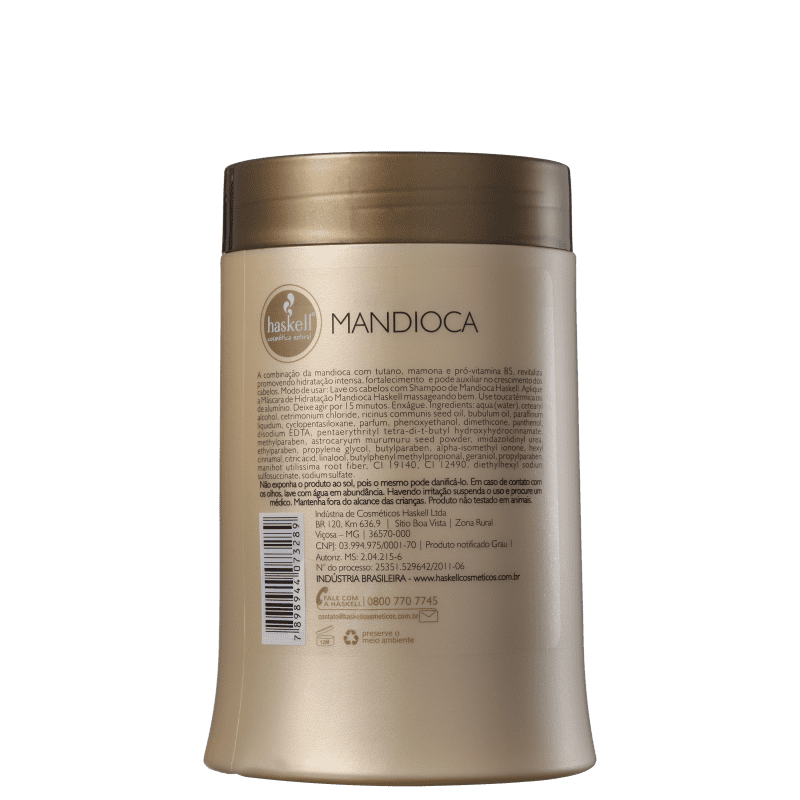 Haskell Mandioca - Máscara de Hidratação 1000g