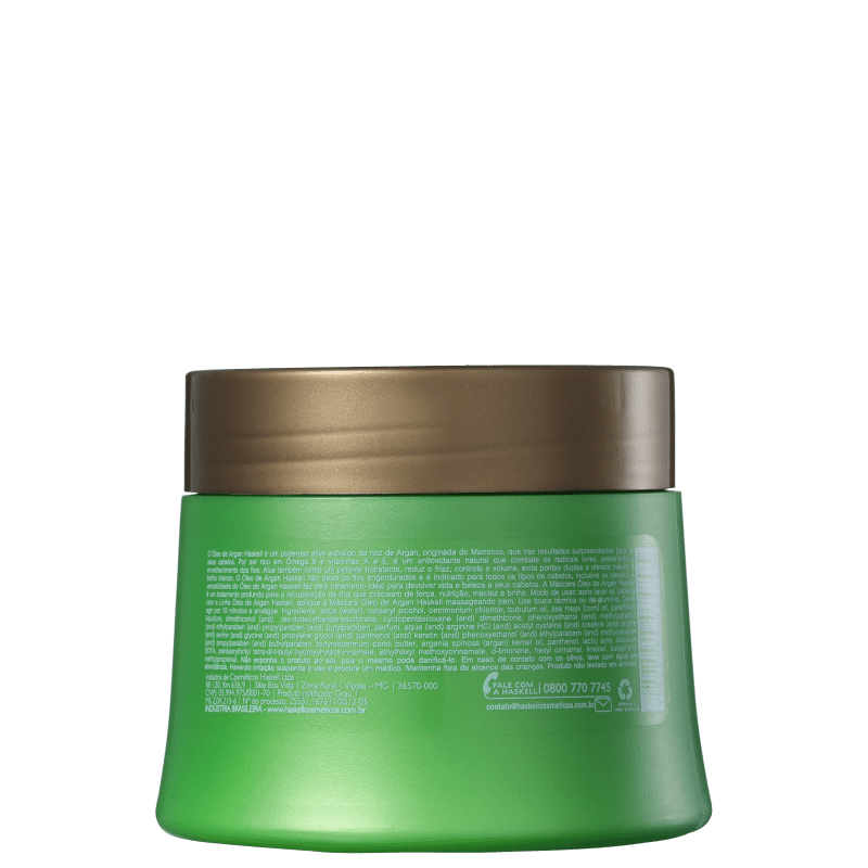 Haskell Óleo de Argan - Máscara Capilar 250g