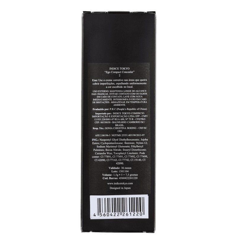 Indice Tokyo Ego 02 Neutra - Paleta de Corretivos 7,5g