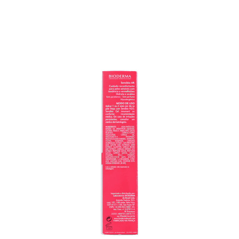 Bioderma Sensibio AR - Creme Hidratante Facial 40ml