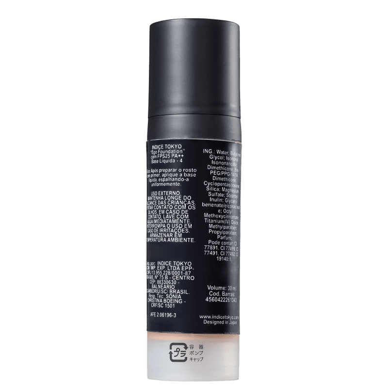 Indice Tokyo Ego FPS 25 04 Medium - Base Líquida 30ml