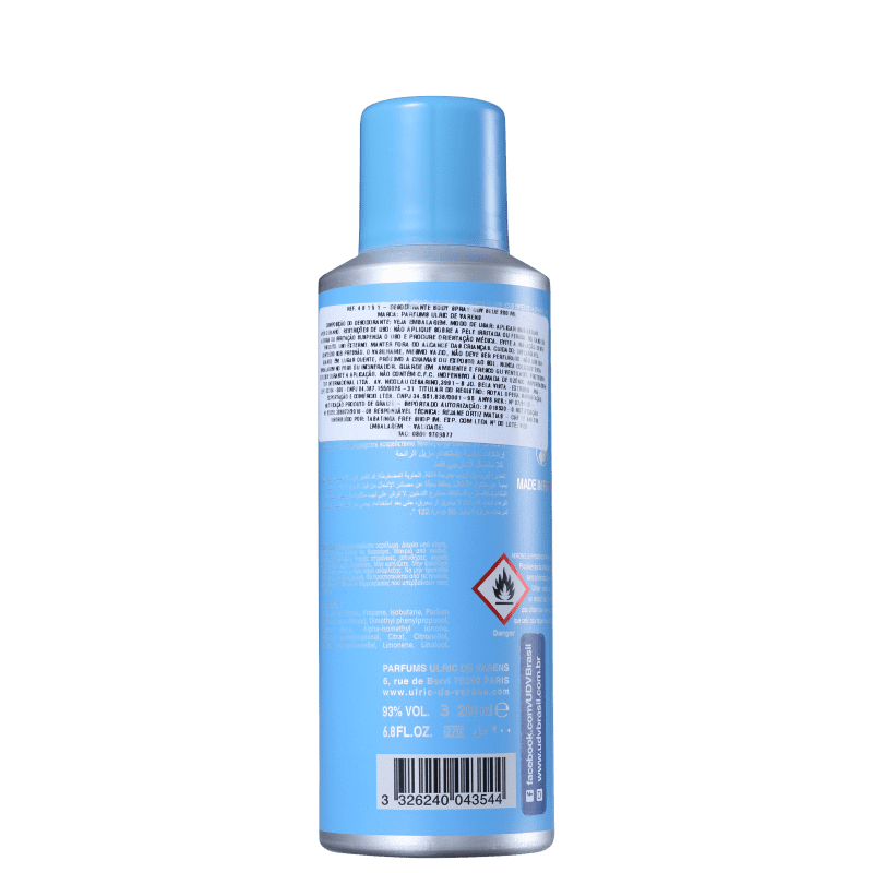 Ulric de Varens UDV Blue - Desodorante em Spray Masculino 200ml