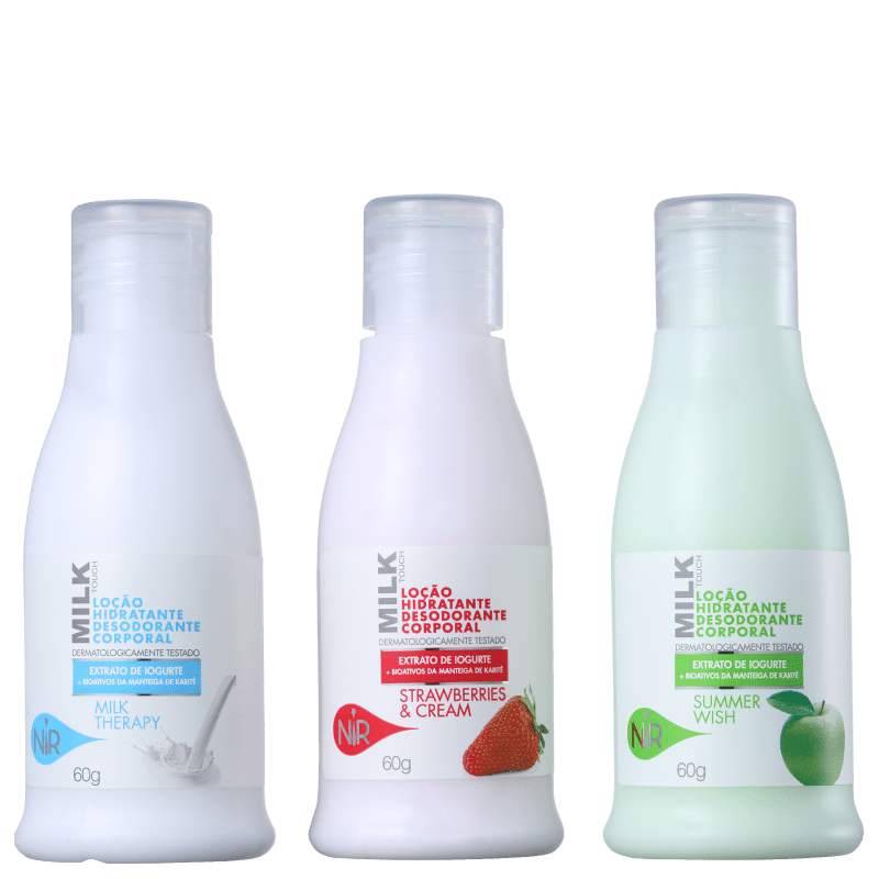 Kit Nir Cosmetics Mini Loções Milk Touch (3 produtos)