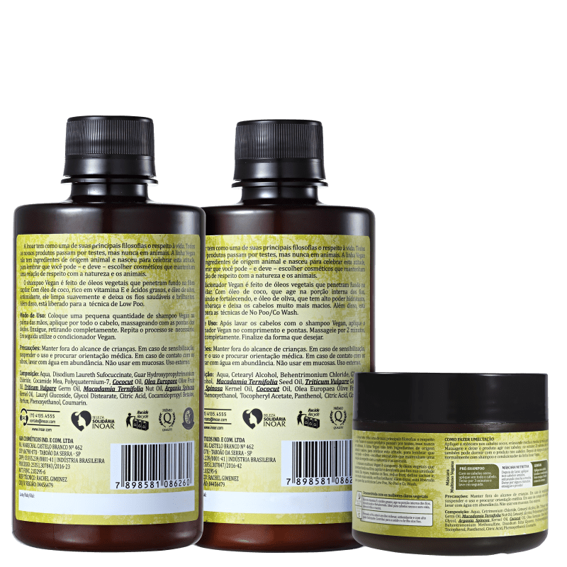 Kit Vegan Tratamento (3 Produtos)