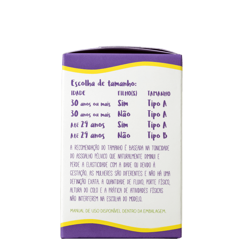 Violeta Cup Violeta Tipo A (+30 anos ou com filhos) - Coletor Menstrual