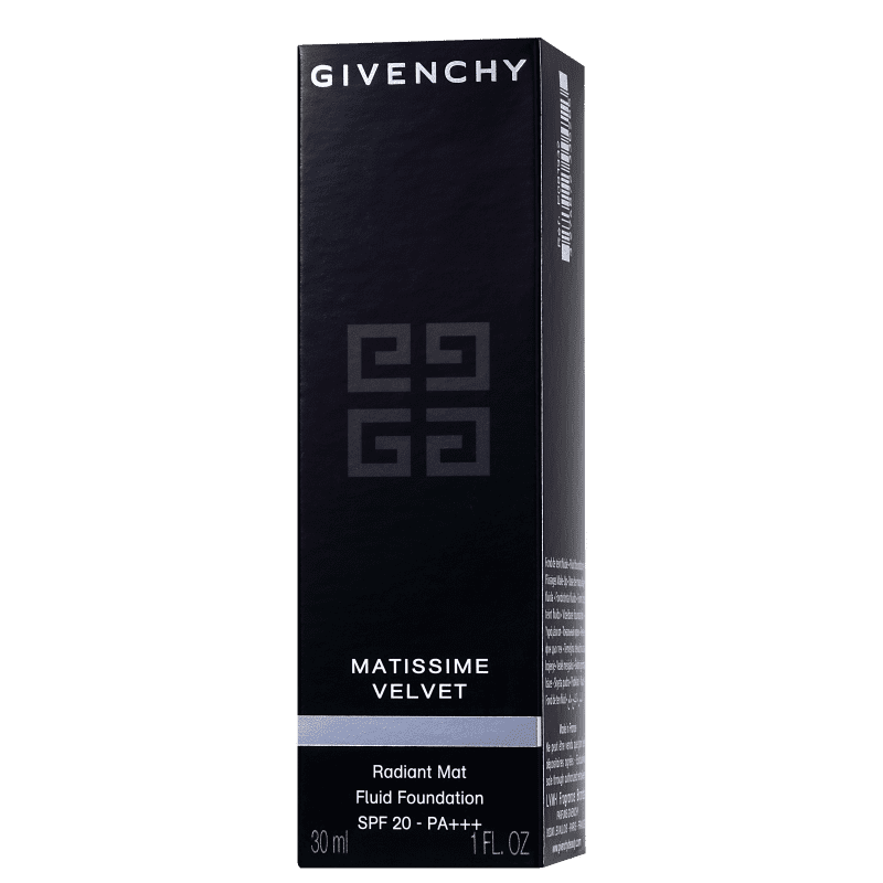 Givenchy Matissime Velvet Fluid FPS 20 N02 Mat Shell - Base Líquida 30ml