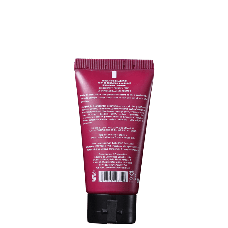 Vizcaya Sensations Flor de Cerejeira &, Magnólia - Creme Hidratante Corporal 50ml