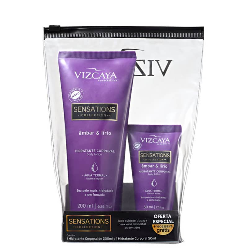 Kit Vizcaya Sensations Âmbar & Lírio Hidratante (2 Produtos)