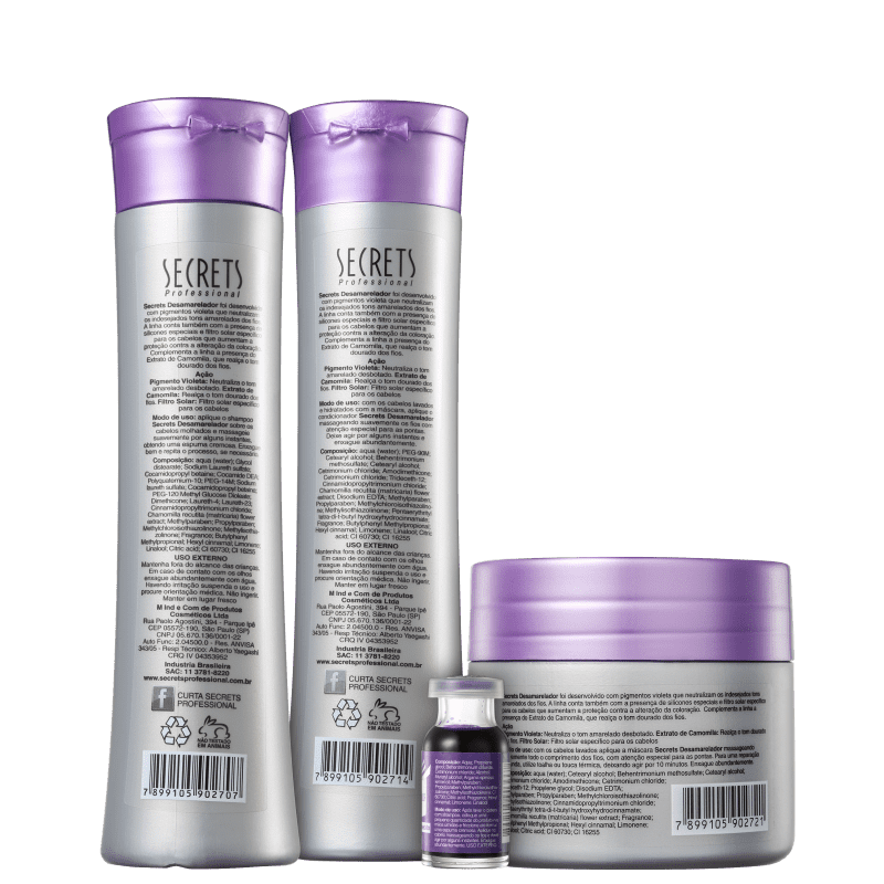 Kit Secrets Professional Desamarelador Total (4 Produtos)