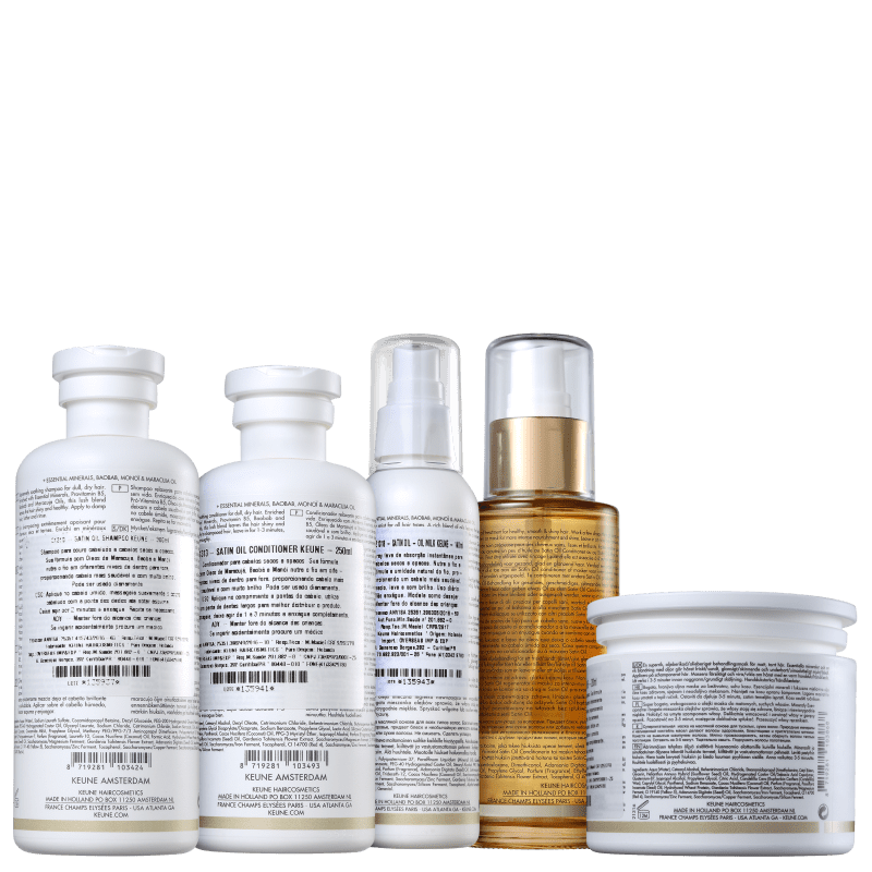 Kit Keune Satin Oil Completo (5 Produtos)