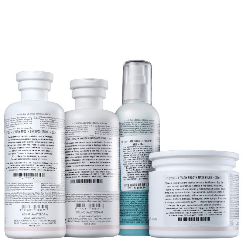 Kit Keune Care Keratin Smooth Reconstrução e Proteção (4 Produtos)