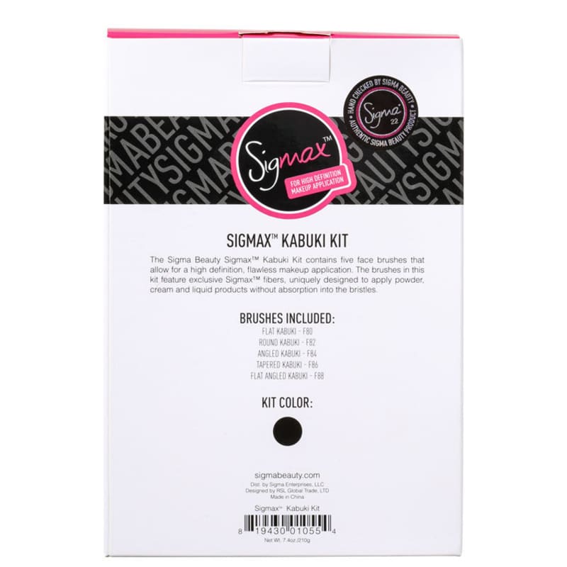 Kit de Pincéis Sigma Beauty Sigmax Kabuki (5 produtos)