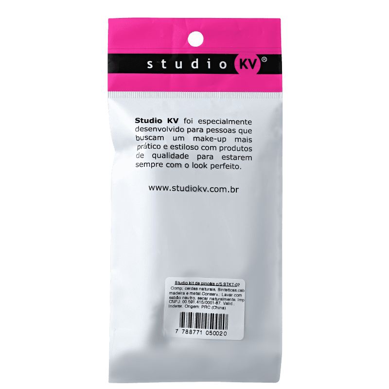 Kit de Pincéis Studio KV STKT-02 (5 Produtos)