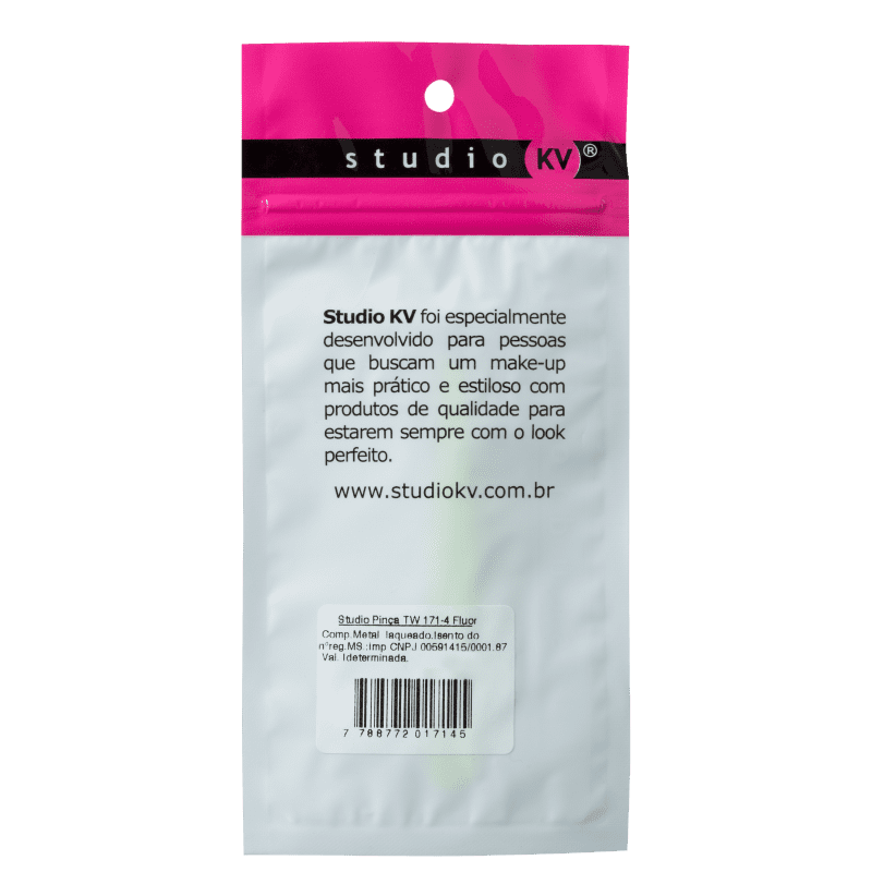 Studio KV TW-171-4 Flúor - Pinça Chanfrada