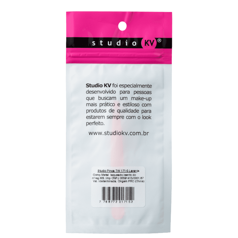 Studio KV TW-171-5 Laranja - Pinça Chanfrada