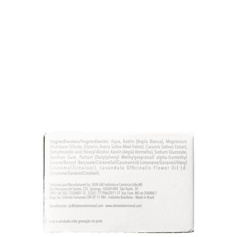 Elemento Mineral Bio Mineral - Máscara Facial 80g