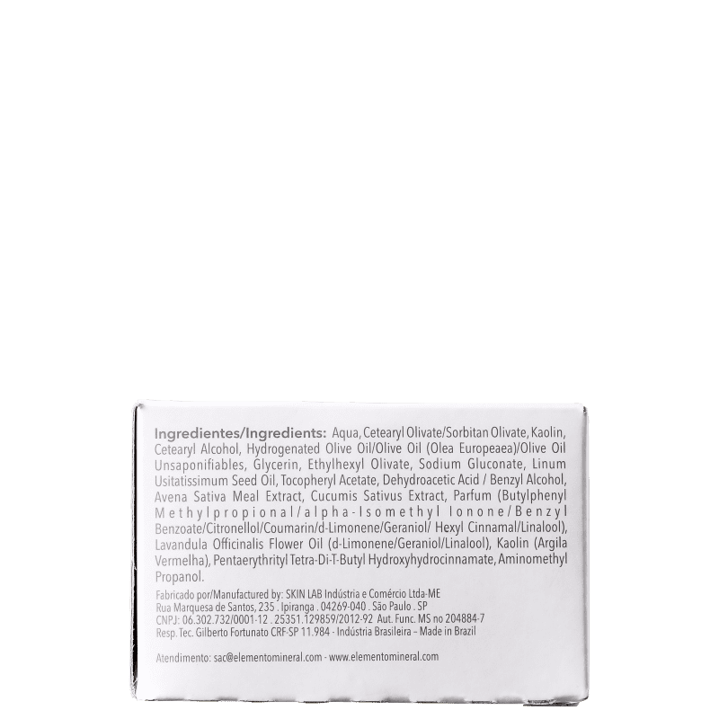 Elemento Mineral Nude Balm Mineral - Hidratante Facial 50g