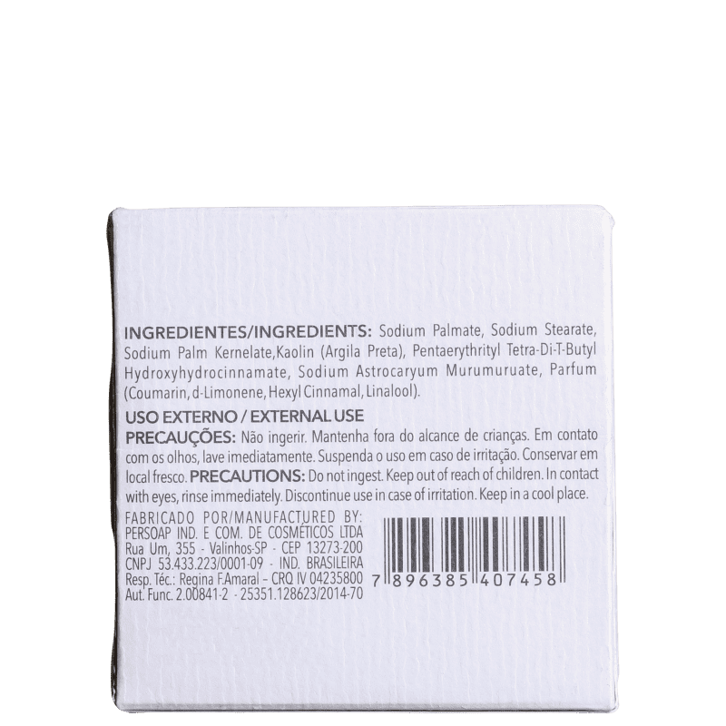 Elemento Mineral Argila Negra - Sabonete em Barra 100g
